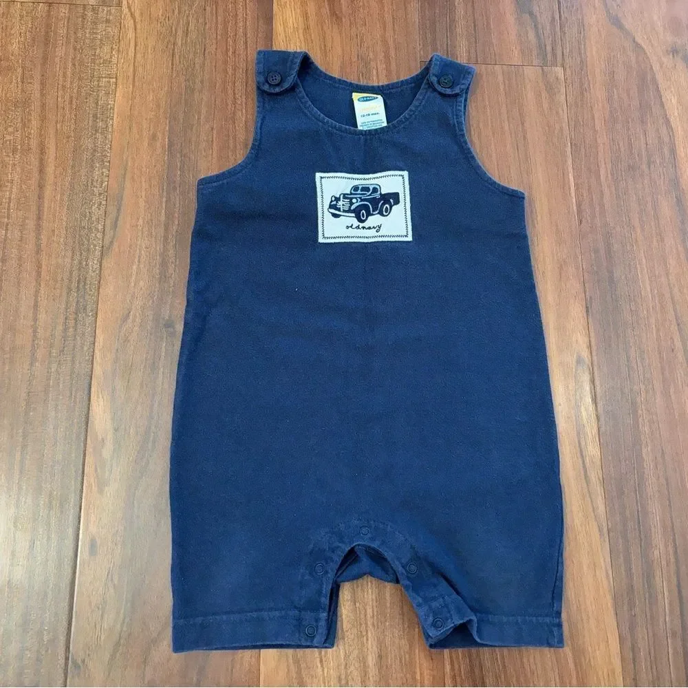Old Navy vintage y2k 2003 navy car sleeveless romper